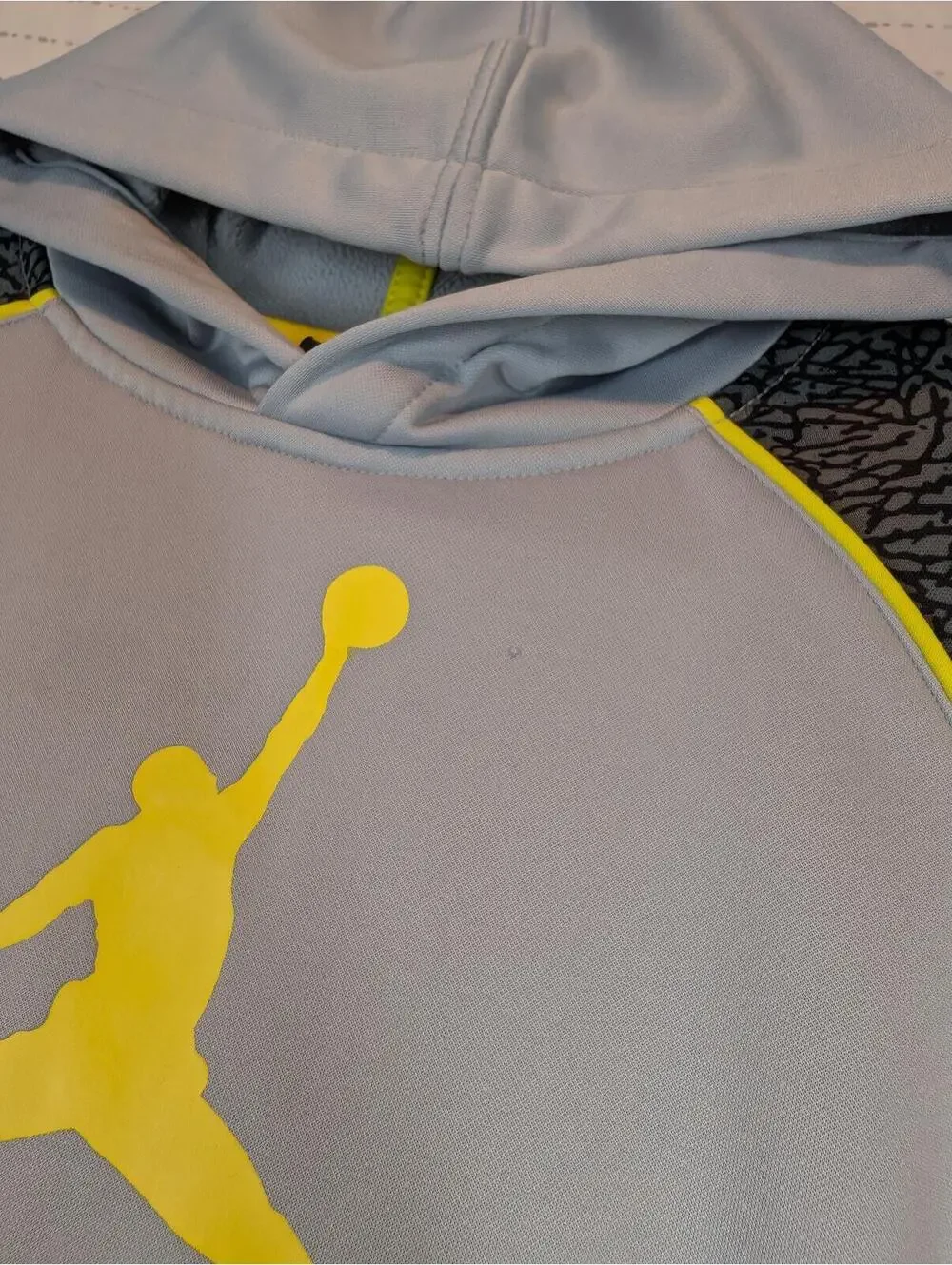 Jordan Air Therma-Fit Jumpman Elephant Print Pullover Hoodie Boys XS 3-4 Yrs